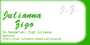 julianna zigo business card